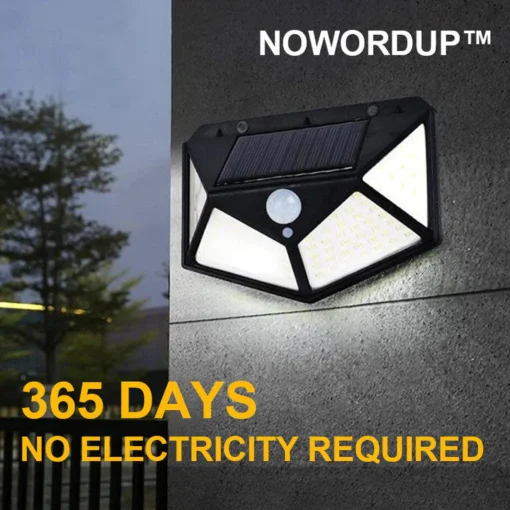 NOWORDUP™ Advanced Solar Security Lights: 128 LEDs Triple-Mode Sensor