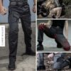 Mens Outdoor Tactical Breathable Waterproof Pants