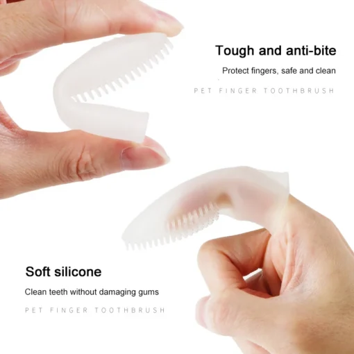 Finger-Shape Dog Silicon Toothbrush - Image 11