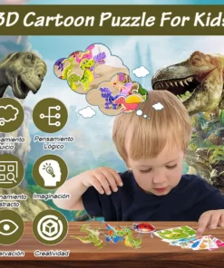 Educational 3D Cartoon Puzzle