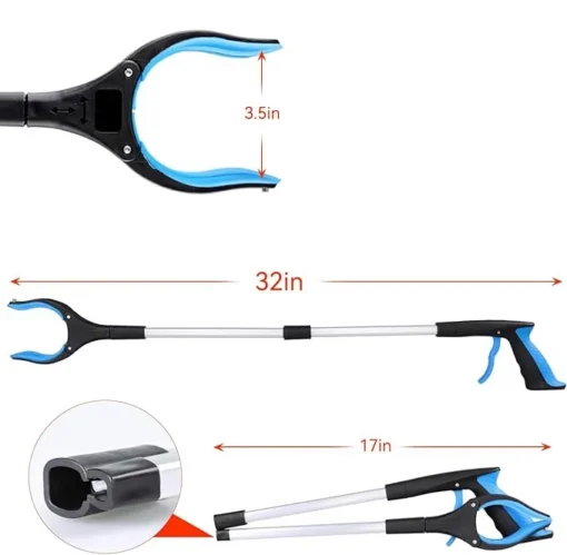 2024 Newly Upgraded Foldable Grabber With 360° Swivel Clip - Image 3