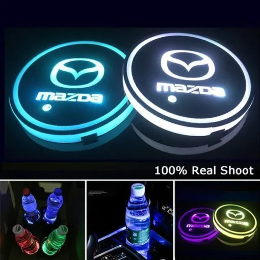 Led Car Logo Cup Lights - Image 2