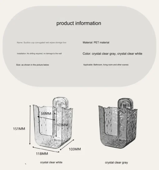 Multifunctional anti-glue glacier pattern tissue box - Image 11