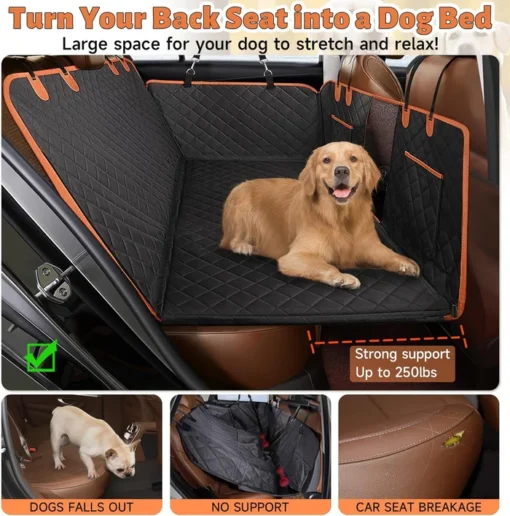 Hard Bottom Dog Car Seat Cover - Image 6