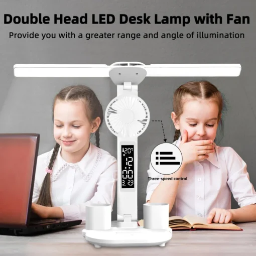 Fan Eye Protection Desk Lamp