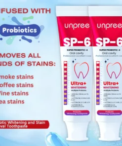 Unpree™ SP-6 Ultra+ Probiotic Whitening Toothpaste