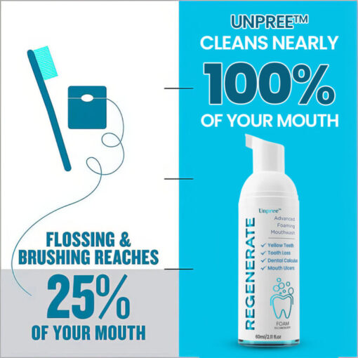 Unpree™ Regenerate Teeth Mouthwash – Foam Technology Solve All Oral Problems - Image 4