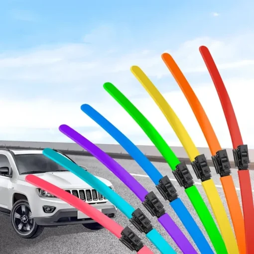 Colorful Boneless Silent Windshield Wipers - Image 5