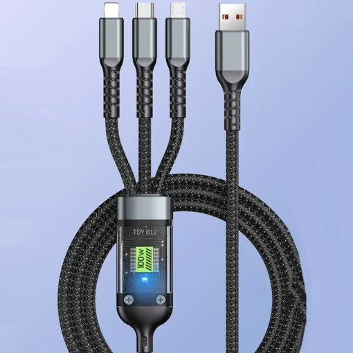 Transparent Luminous 3-in-1 Super Fast Chargin - Image 2