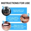 Easy application instructions for 𝐅𝐀𝐓𝐎𝐍𝐆™ denture set at home