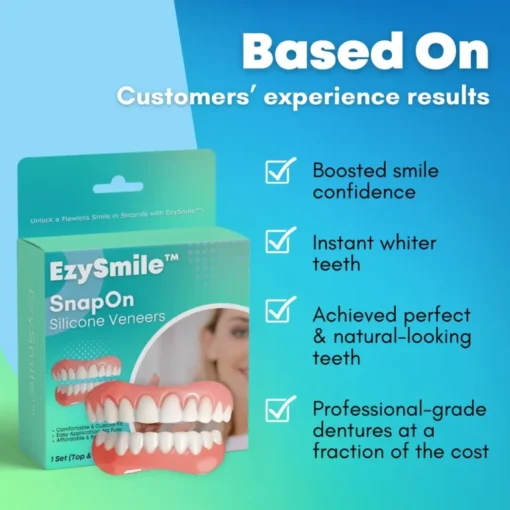 EzySmile™ veneers suitable for all tooth sizes and shapes.