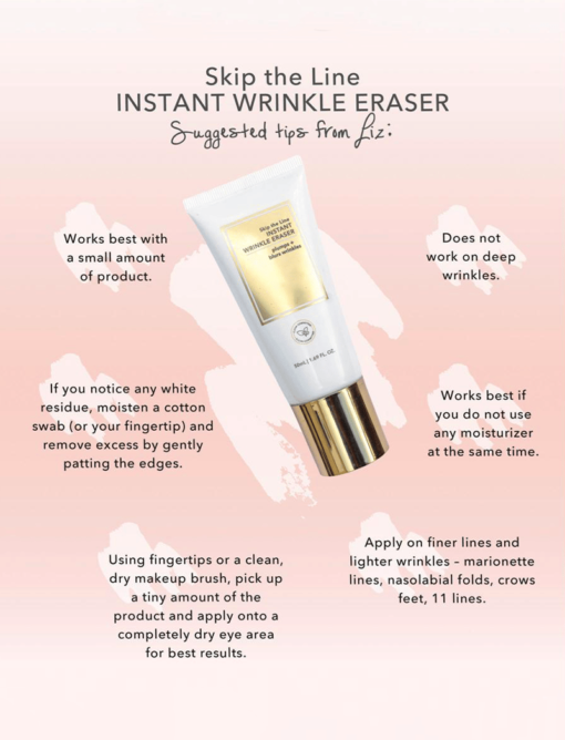 Skip the Line & Instant Wrinkle Eraser: Restore Skin Elasticity