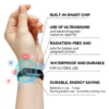 The CZTICLE™ bracelet has a built-in smart chip for ultrasound use, is radiation-free, waterproof and durable, while saving energy.