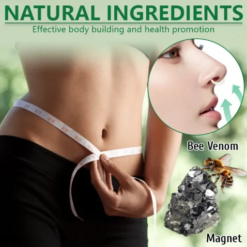 Discover effective body building and health promotion with the Ceoerty™ BeeCurve Magnetic Slimming Nose Ring, powered by natural ingredients.