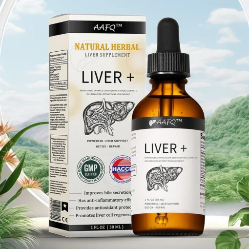 AAFQ® Natural Herbal Liver Supplement – Powerful Liver Support – Detox & Repair – Herbal Supplements