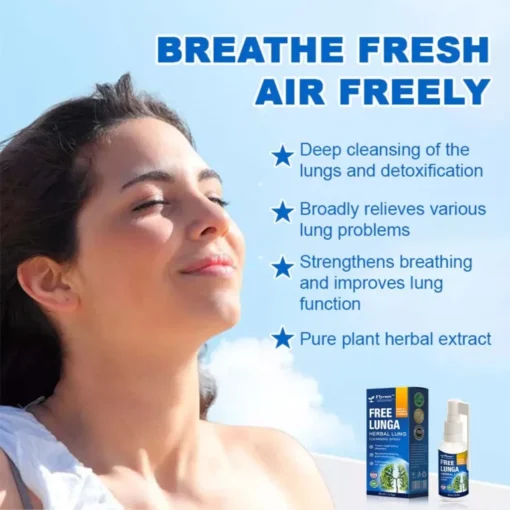 Breathe fresh air freely with FLYCARE™ FreeLunga, which promotes lung health and clears respiratory passages for easier, healthier breathing.