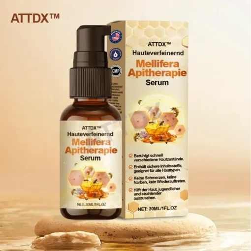 Verpackung des ATTDX™ Hauteverfeinerndes Mellifera Apitherapie Serum.