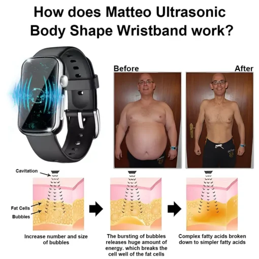 Bearnica™ Ultrasonic Slimming Detox Watch: modern technology for effective fat breakdown.