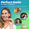 EzySmile™ SnapOn Veneers showcase a perfect smile transformation.