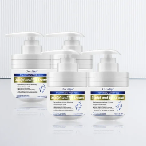 Met Oveallgo™ Borst Wellness Sculpt en Lift Crème kun je natuurlijke stevigheid en ondersteuning voor je borsten behouden.