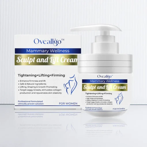 Voor een verjongde uitstraling gebruik je Oveallgo™ Borst Wellness Sculpt en Lift Crème als onderdeel van je dagelijkse routine.