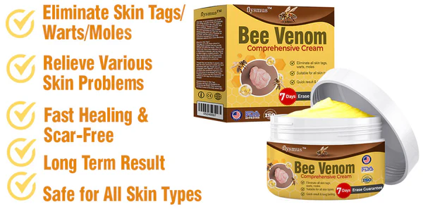 Experience the long-lasting benefits of flysmus™ Bee Venom Comprehensive Cream, designed to protect and nourish your skin for optimal health.