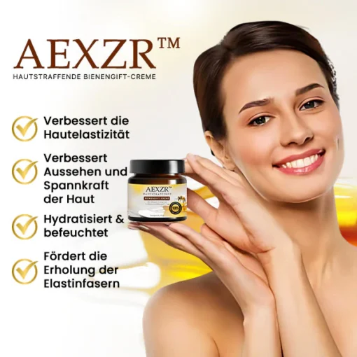 AEXZR™ Hautstraffende Bienengift-Creme: Tiefenwirksame Feuchtigkeitspflege für gesunde Haut.