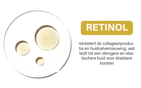 Oveallgo™ Borst Wellness Sculpt en Lift Crème herstelt de jeugdige uitstraling van je huid dankzij retinol.