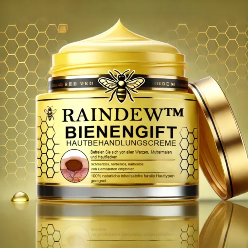 Die einzigartige Formel von Raindew™ Bienengift-Hautpflegecreme entfernt schmerzfrei Warzen und Hautlappen.