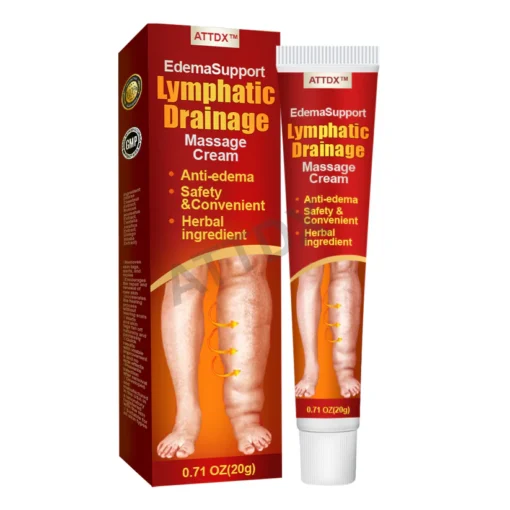 ATTDX™ EdemaSupport Lymphatic Drainage Massage Cream aids in managing swelling during pregnancy.