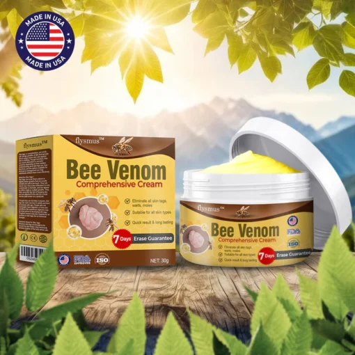 Protect your skin from irritation with flysmus™ Bee Venom Comprehensive Cream, a perfect blend of natural ingredients for ultimate care and comfort.