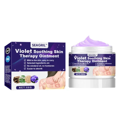 Achieve skin comfort and health with SEAGRIL™ Violet Soothing Skin Therapy Ointment, your go-to skin remedy.