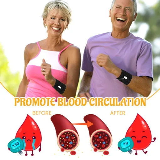 The SEAGRIL™ SugarBalance Wristband is ideal for keeping your blood sugar levels below 6.5 mmol/l.