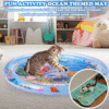 Watch your cat simulate fishing with the Cat Water Wave Mat, encouraging active play that helps improve their reaction speed and coordination.