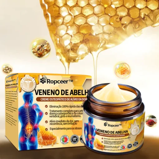 Ropceer™ Bee Venom Instant Ultra Pain Relief Healing Cream: Comprovado por milhares de clientes satisfeitos, é a escolha ideal para quem busca alívio duradouro.