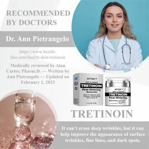 Transform your skin with ATTDX™ Tretinoin Firm Whitening Moisturizer, designed for a vibrant and youthful appearance.