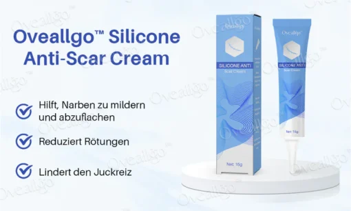 Mit Oveallgo™ Silikon Anti-Narbencreme reduzieren Sie das Erscheinungsbild von Narben und erhalten eine glattere Haut.