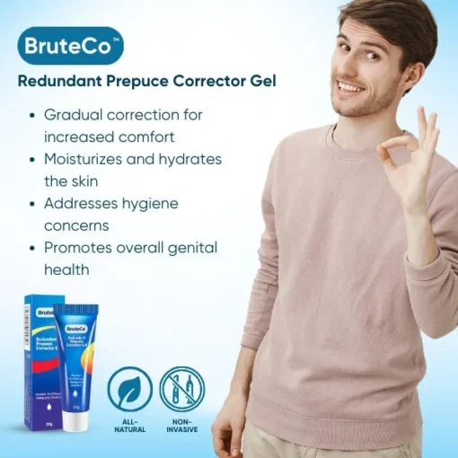 The perfect choice for men seeking comfort and hygiene: BruteCo™ Redundant Prepuce Corrector Gel.