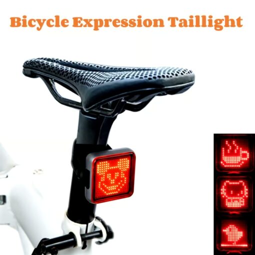 Editable Bicycle Taillight offers real-time battery display for optimal power management.