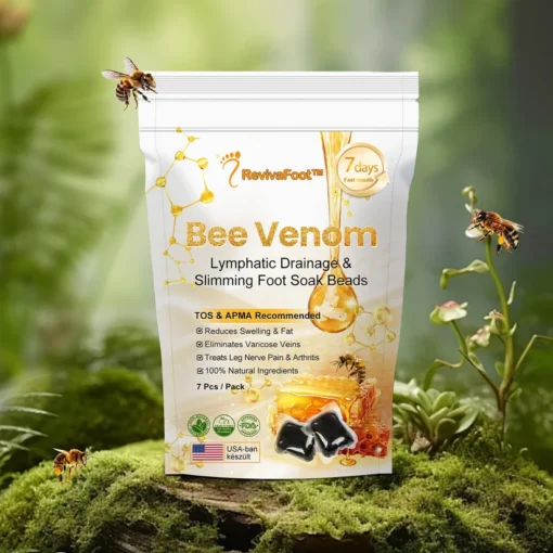 Remove toxins and support body wellness with RevivaFoot™ Bee Venom Foot Soak Beads.