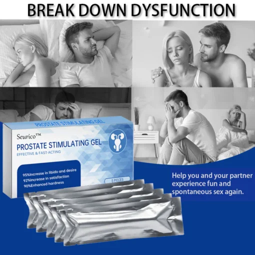 SEURICO® Prostate Stimulating Gel works within 10 minutes to provide a reliable and fast-acting solution for erectile dysfunction.