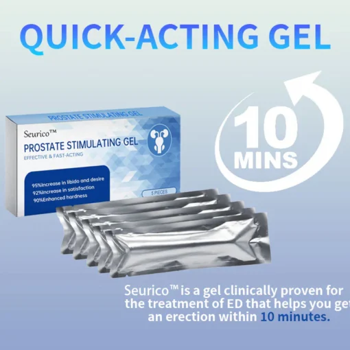 SEURICO® Prostate Stimulating Gel is a non-invasive treatment that delivers fast results for men with erectile dysfunction.