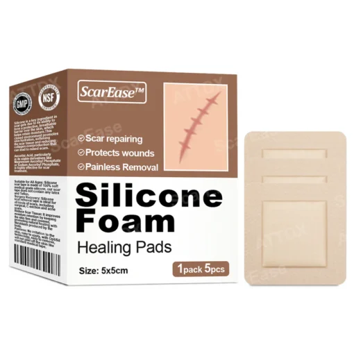 Use ScarEase™ SiliconeFoam Healing Pads to help fade acne scars and improve skin texture in just weeks.