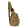 Versatile Tactical Shoulder Sling Bag with 4-way usage: backpack, chest pack, shoulder bag, and carry bag.