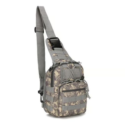 Tactical Shoulder Sling Bag with Molle system for customizable gear storage and easy access to essentials.