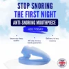 The Quiet Anti-Snoring Mouthpiece ensures no snoring and improved breathing.