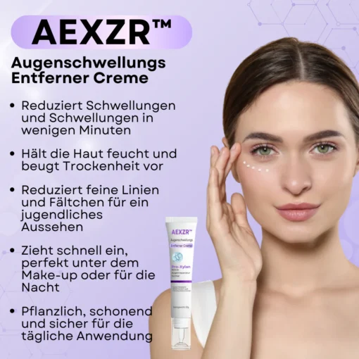 AEXZR™ Augenschwellungs Entferner Creme zieht schnell ein und hinterlässt keine Rückstände – ideal für Ihre tägliche Hautpflege-Routine.