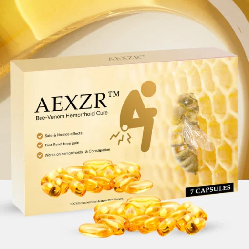 Trust AEXZR™ Bee-Venom Hemorrhoid Capsule for its expert-recommended, non-invasive approach to alleviating hemorrhoid pain.