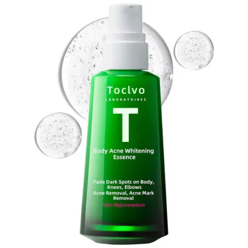 Toclvo™ Body Acne Serum accelerates skin repair with grapefruit extract, reducing blemishes and improving skin tone.