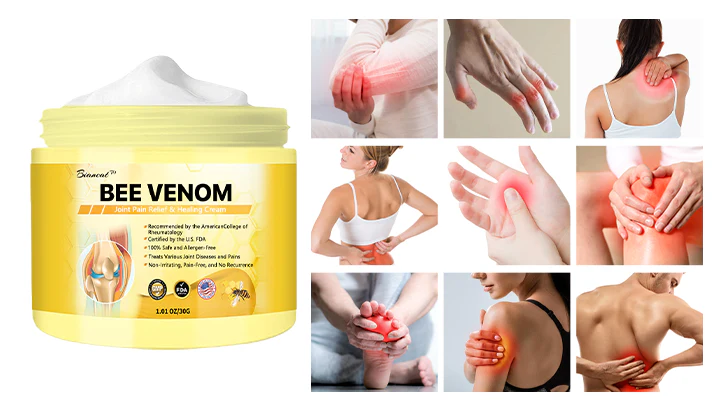 Biancat™ Bee Venom Joint Pain Relief & Healing Cream effectively reduces arthritis symptoms, treats inflammation, and enhances joint mobility.